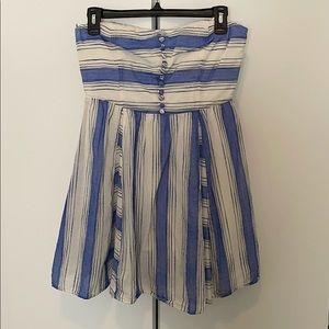 Strapless Striped Dress